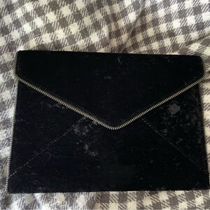 Rebecca Minkoff brushed velvet clutch